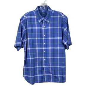 VTG Country Traditions by Pendleton Men's Large Plaid S/S Button Up Shirt USA